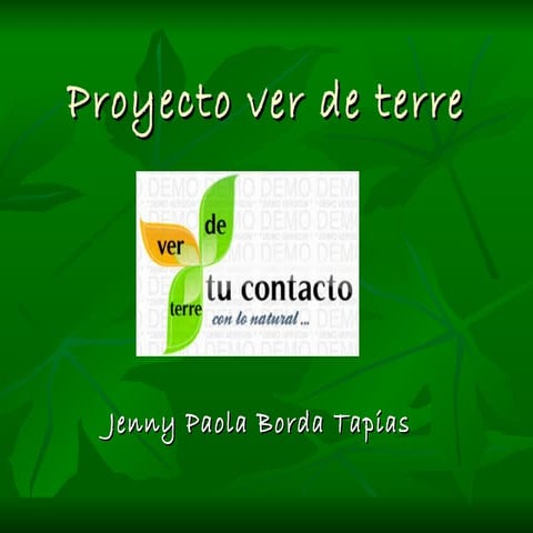 Proyecto ver de terre..