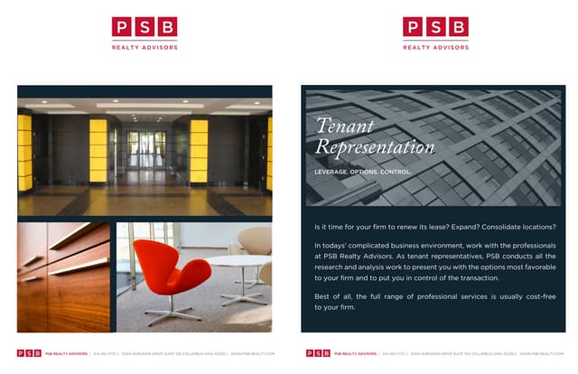 PSB Tenant Representation Marketing Piece