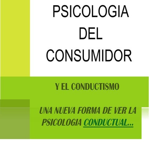 Psicologia Del Consumidor