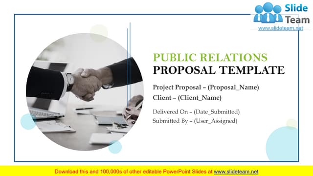 Public Relations Proposal Template PowerPoint Presentation Slides