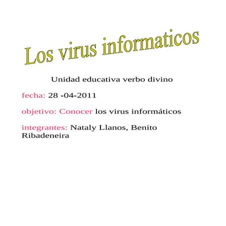 Virus Informaticos 