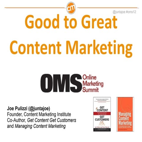 Good to Great Content Marketing - 6 Differences