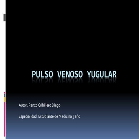 Pulso venoso yugular