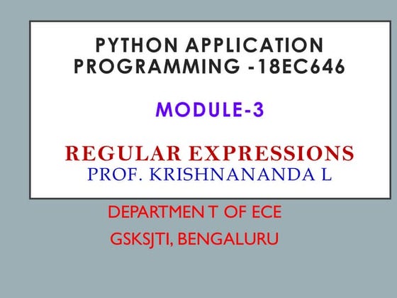 Python regular expressions