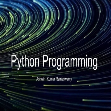 Python  programming