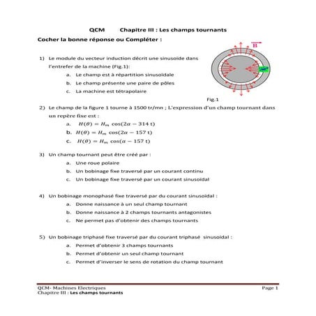 Machines électriques