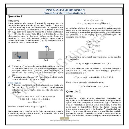 Questõesde hidrostática2