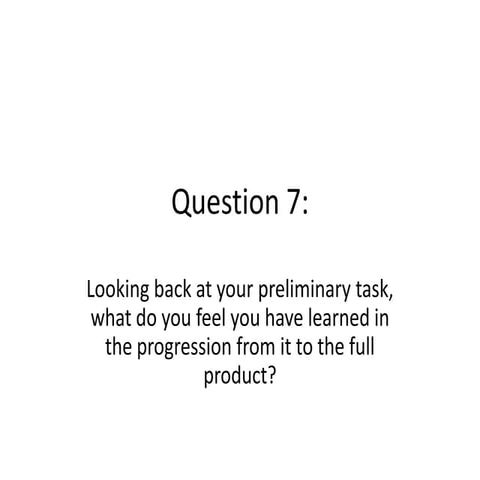Question 7.