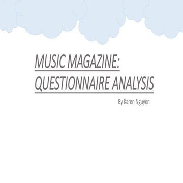 Questionnaire analysis