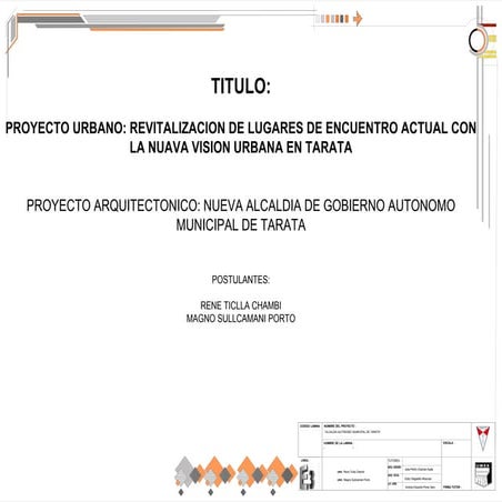 presentacion de intenciones en tarata estudio