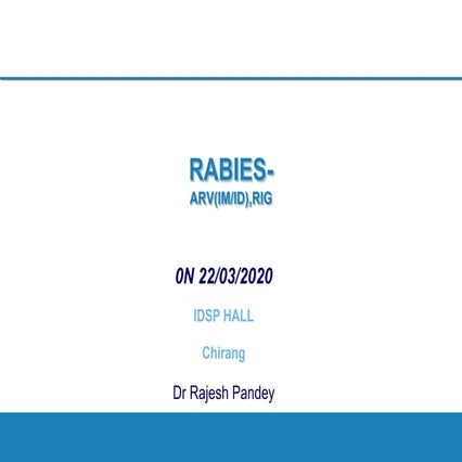 Rabies ppt rajesh
