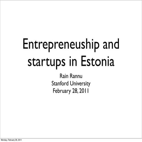 Rain Rannu - Fortumo - Stanford - Feb 28 2011