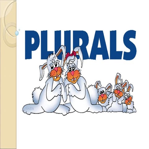 методическое пособие "Plurals"