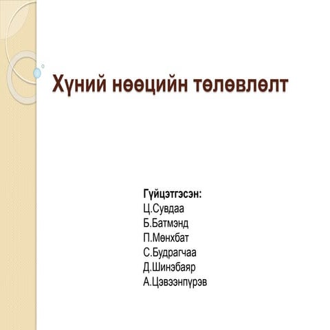 хүний нөөцийн төлөвлөлт