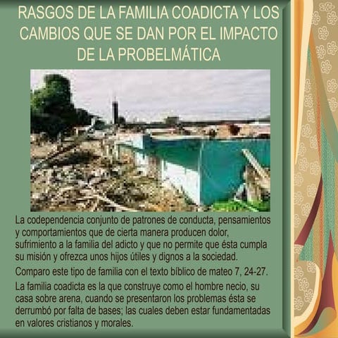 Rasgos de la familia coadicta y los cambios