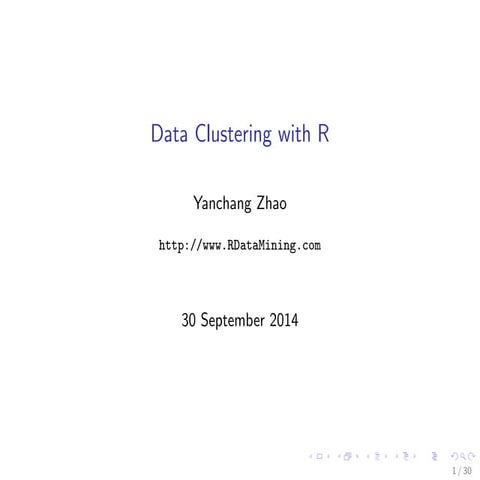 Data Clustering with R