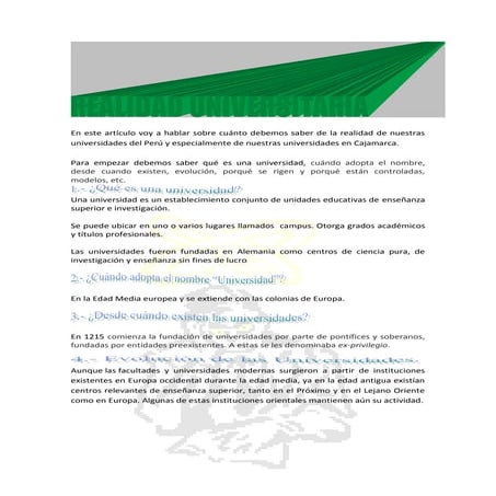 Realidad iniversitaria