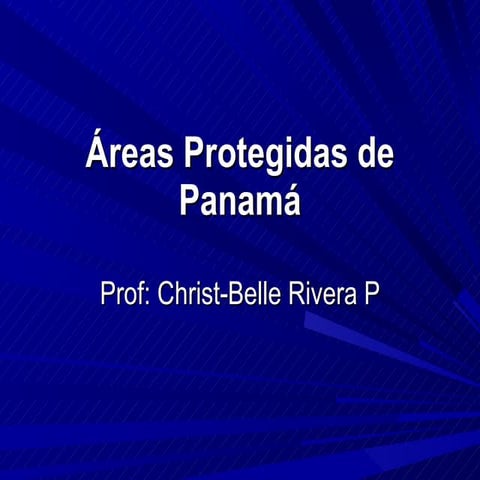 áReas Protegidas De Panamá