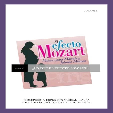¿Existe el efecto mozart? Recensión