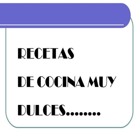 Recetas de cocina blog