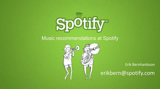 Collaborative Filtering at Spotify