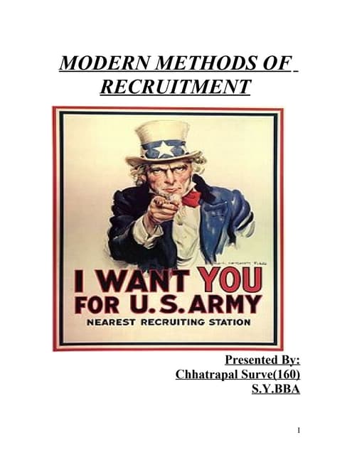 Recruitment with case study on bhel