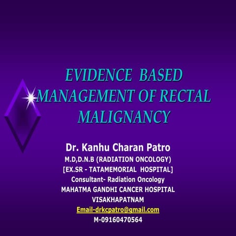 RECTUM CANCER MANAGEMENT