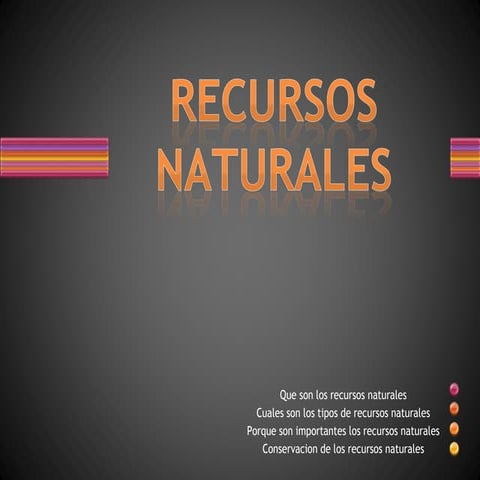 Recursos naturales