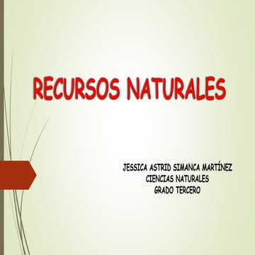 Recursos naturales