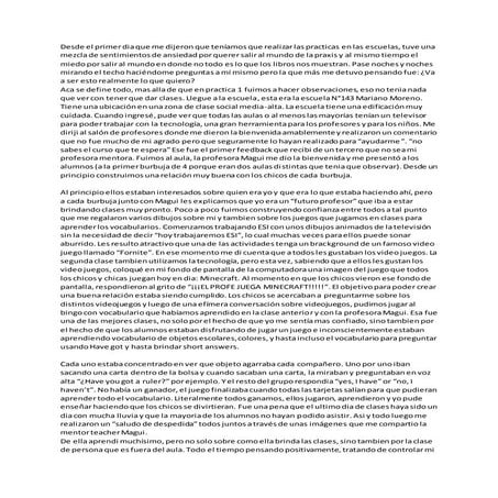 Reflective narrative   practice ii