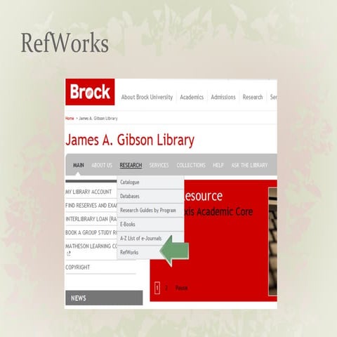 Refworks for BIOL4P06/5P06