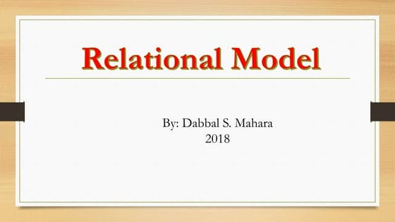 Relational model
