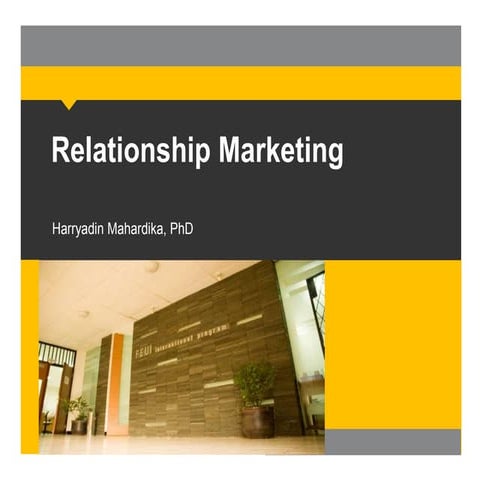 Relationship Marketing