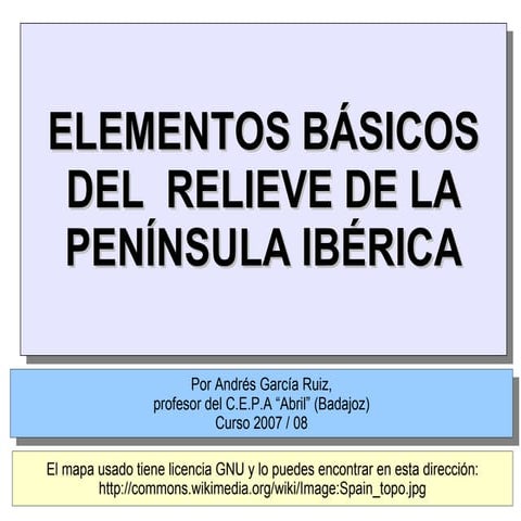 Relieve Físico de España