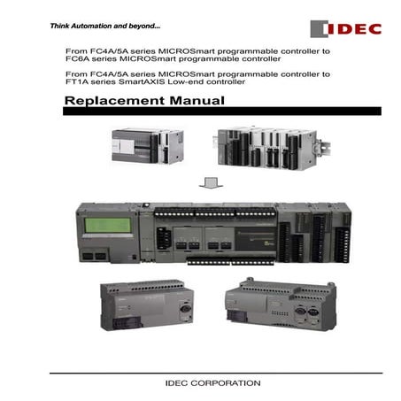 IDEC thay thế PLC dòng FC4A, FC5A bằng dòng PLC mới FC6A