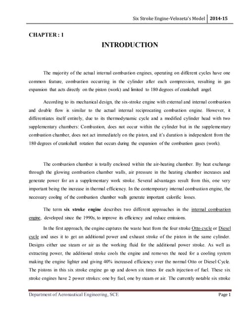 velozeta's six stroke engine report