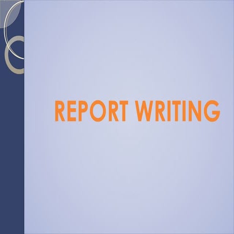 Report writing