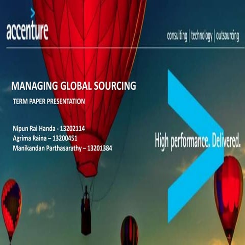 Research project presentation for Managing Global Sourcing
