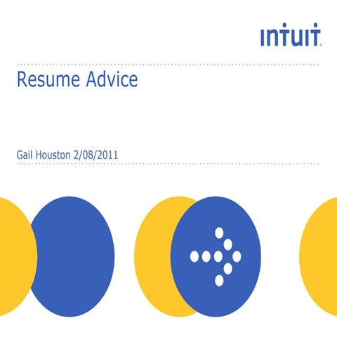 Resume Advice - Intuit Careers Facebook Video Chat Feb 2011