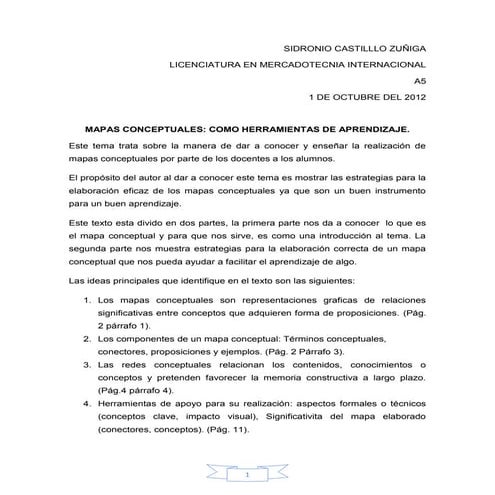 Resumen de mapa conceptual