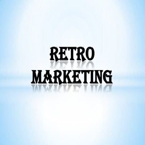 Retro Pazarlama (marketing)