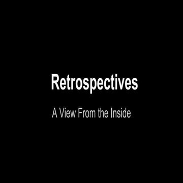 Retrospectives   a view from the inside