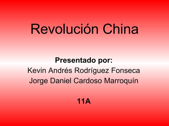 RevolucióN China
