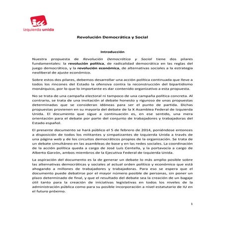 Revolución democrática y social