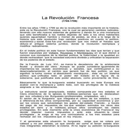 Revolucion francesa ensayo