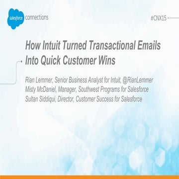 How Intuit Turned Transactional Emails Into Quick Customer Wins