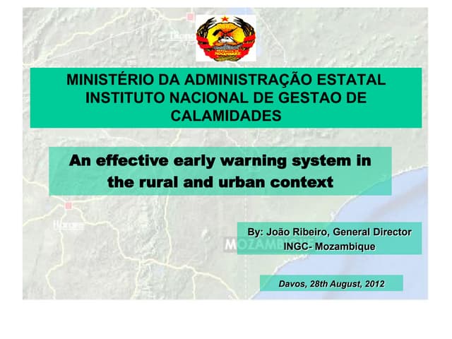 An effective early warning system in the rural and urban context