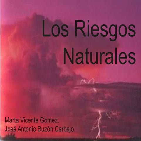 Riesgos Naturales