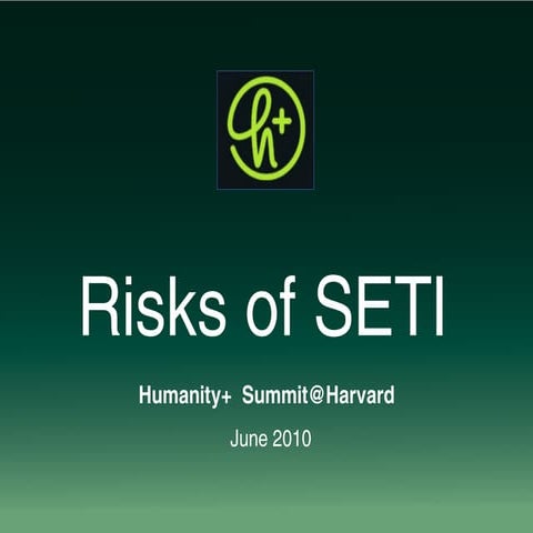 Risks of SETI
