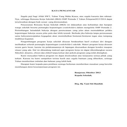 program kerja sekolah SMP Pemuda